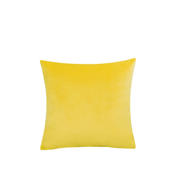 Sammet Kuddfodral Mjukt Enfärgat Dekorativt Fyrkantigt Örngott för Soffa Sovrum Bil Hem 55x55/60x60cm Mysigt Kuddfodral Yellow 55x55cm