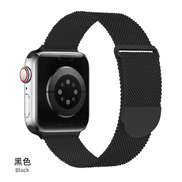 Klockarmband för Apple Watch iWatch 38/40/41/42MM Svart