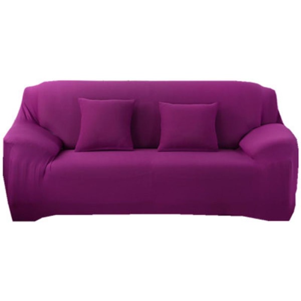 1-4 Sits Fåtöljöverdrag Retro Fåtöljöverdrag Mjukt Sofföverdrag 17 Färger Rose 2 seater