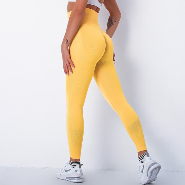 Yoga Bukser Push Up Sport Leggings Gym Fitness Tights Træning Løbebukser C205406 M