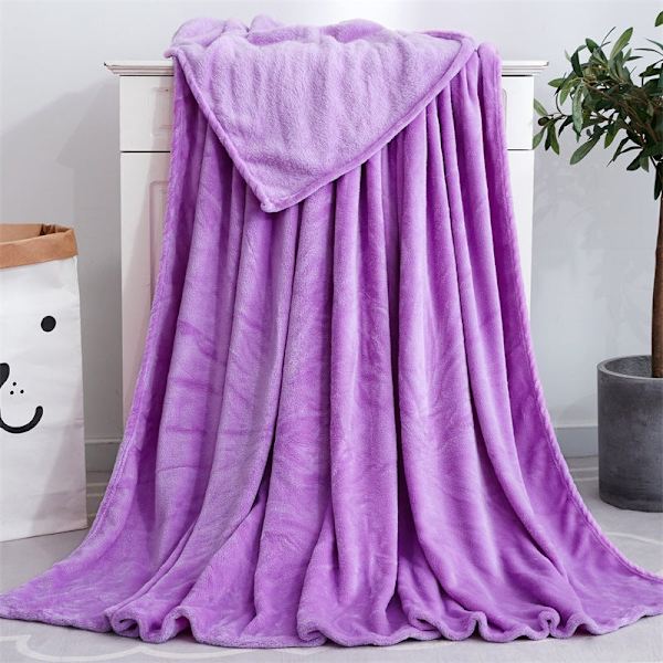 Ensfarvet Tæppe Koral Fleece Tæppe Gave Aircondition Tæppe Flanel Tæppe Yoga Overtrækstæppe Brick Red 70 * 100cm bare blanket