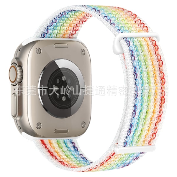 Klockarmband för Apple Watch iWatch 38/40/41/42 S10mm Reflekterande Regnbåge