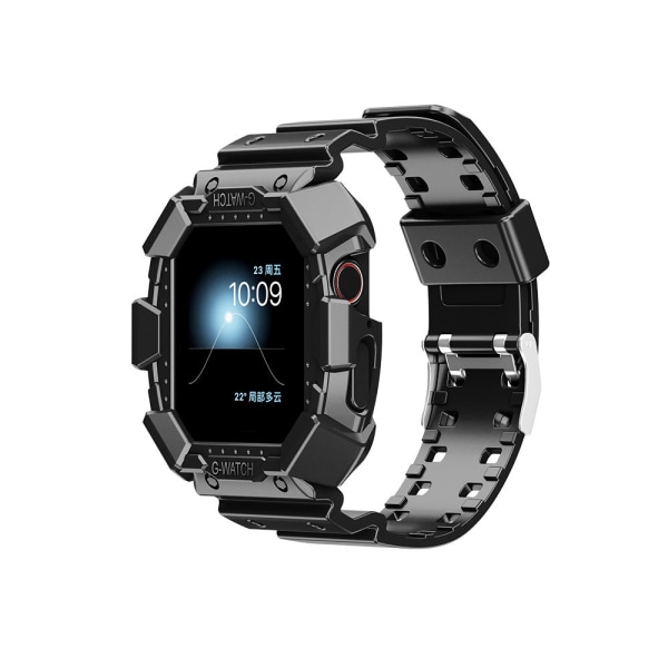 For Apple Watch iWatch 6/5/4 Rem Transparent Fall Resistant Ett Klokkebånd black 38/40mm iWatch