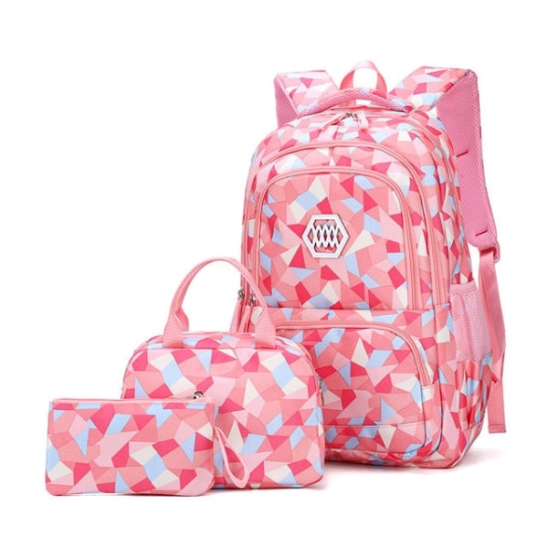 Børne skoletaskesæt Piger Primær Rygsæk Børn skole rygsæk 3 stk prinsesse skoletasker børn mochilas escolar infantil L blue