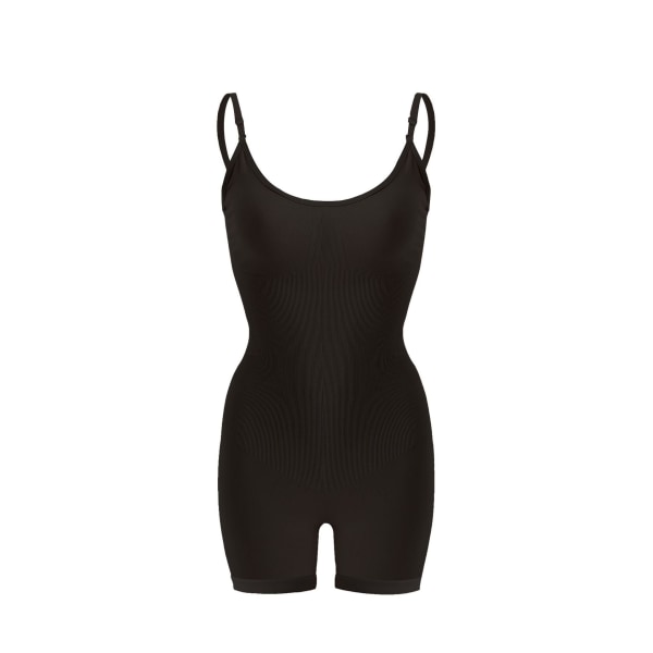 Bröststöd Push-up Postpartum Magtrimning i ett stycke Tättsittande Cinched Korsett Höftlyftande Underkläder Black M