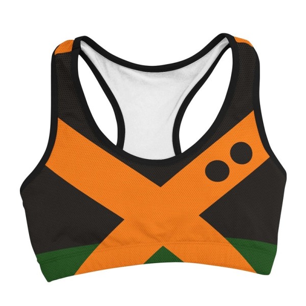 My Hero Academia Cosplay -asu Bakugou Katsuki Kuntosali Urheilu Treenaus Juoksu Lyhyt Toppi Jooga Puku Verryttelypuku Fitness Beige M