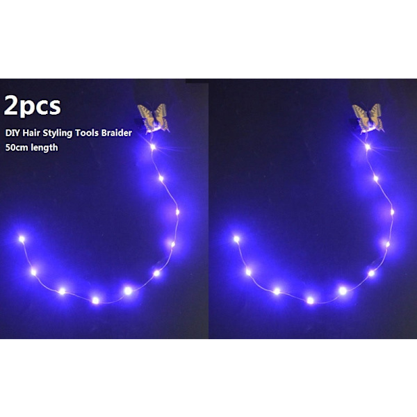 Pige Sommerfugl Lysende Tutu LED Nederdel Glød Blomsterkrans Hovedbøjle Fest Magisk Engel Fe Jul Kostume Fødselsdagsgave 2pcs  purple