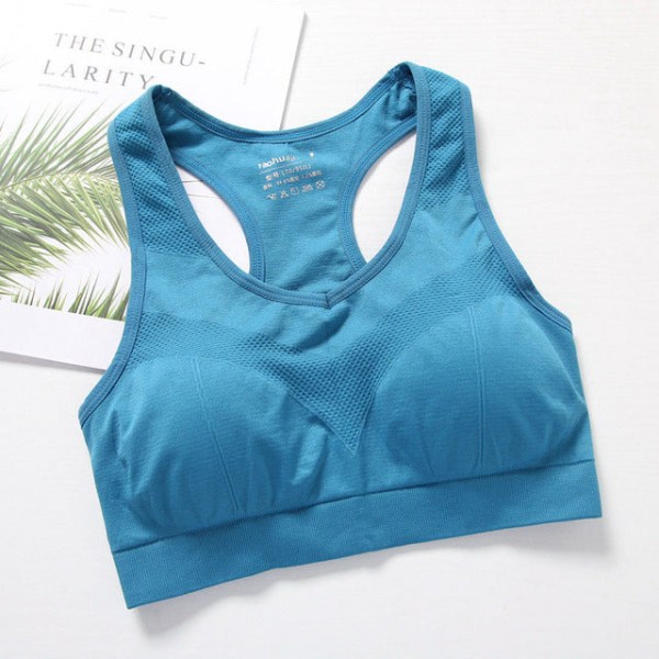 Yoga BH Topp Push Up Fitness Underkläder Sporttoppar För Kvinnor Black L