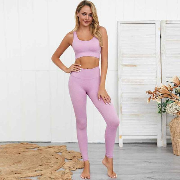 Joogasetit Naisille Urheilupuku Kuntosali Juoksu Treenaus Fitnesssetti Urheiluliivit + Housut KhakiSet M