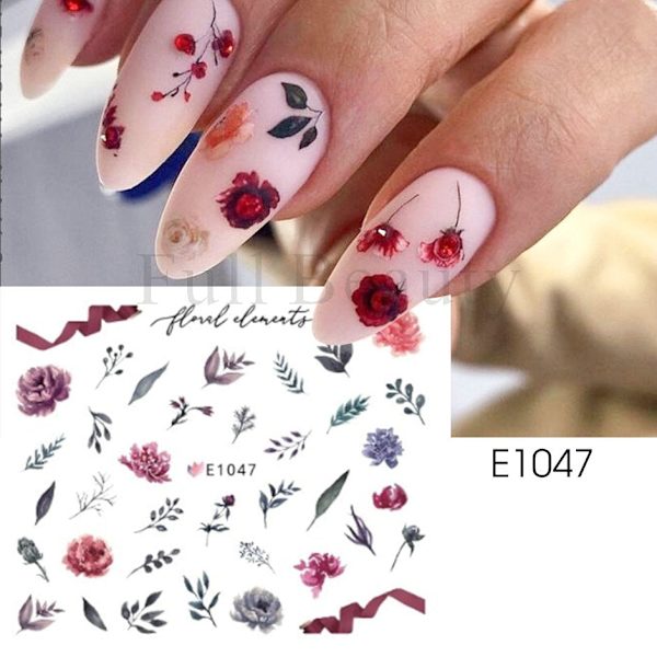 Söta Tecknade Dödskalle Nagelstickers Läskig Halloween Dekoration Spöke Fladdermus Ond Pumpa Sliders För Manikyr Blod Nageldekaler GLF886 E1047