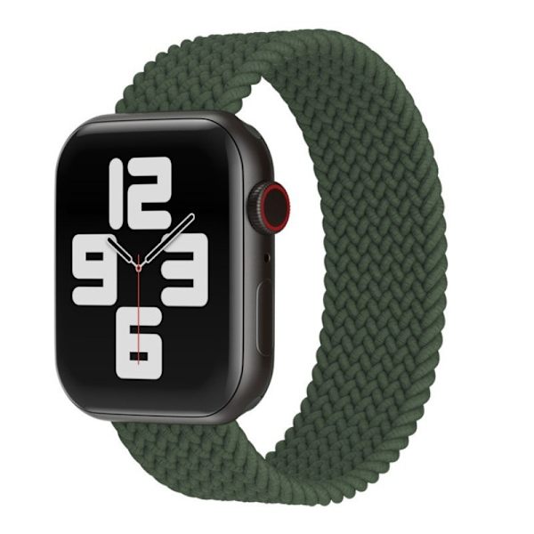 Klockarmband för Apple Watch iWatch 38/40/41mm S 135mm mörk olivgrön