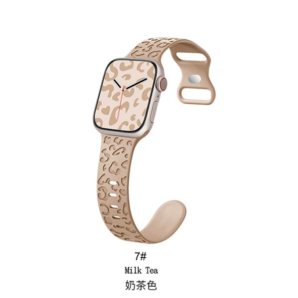 Klockarmband för Apple Watch iWatch 38/40/41mm, mjölktefärg