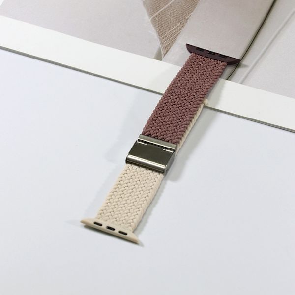 Klockarmband för Apple Watch iWatch 38/40/41mm - s10-42mm Ett stycke spänne Rökig lila med stjärnglans
