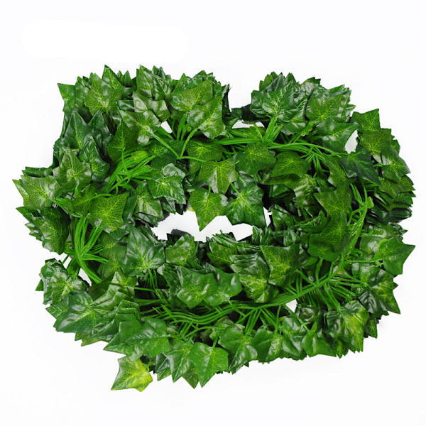 210 cm Konstgjorda Växter Falska Murgröna Rankor Silke Gröna Konstgjorda Blad Liana För Dekoration Bröllopsfest Heminredning Väggupphängning 2 5pcs