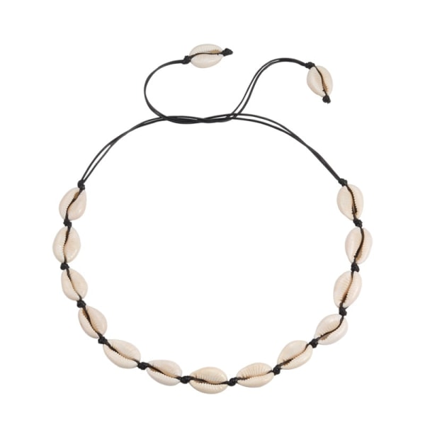Trendigt halsband med snäckskal för kvinnor, sommarsmycke, strandhalsband, bohemiskt rep, pärlhalsband med snäckor, handgjort halsband för kvinnor Style 10 Overseas