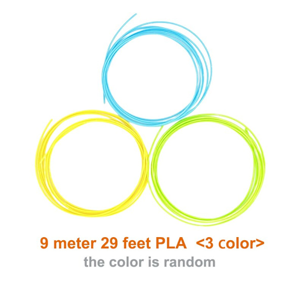 3D-skrivarpenna 3D Penna OLED-display För Barn/Vuxna Konst Hantverk Skriv ut PLA/ABS Filament 3D Ritningsskrivare Kreativ Design Ritning Yellow without PLA