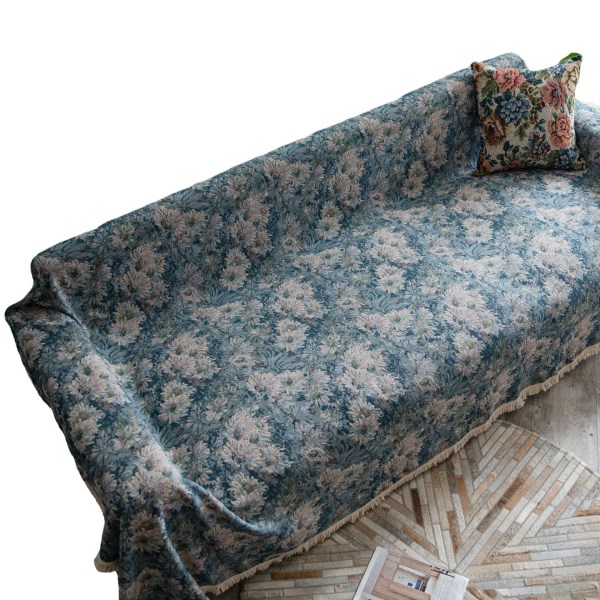 Amerikansk Country Soffhandduk Tjock Jacquard Vintage Handduksöverdrag Tyg Utomhus Vild Servett Cashew jacquard white beard 180*230