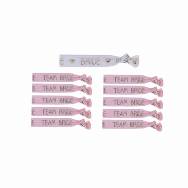 Kombinert Salg Team Bride Utdrikningslag Armbånd Bride To Be Dekor Mariage Tilbehør Hønefest Bryllupsutstyr Dekor T12G-T13G 5-1