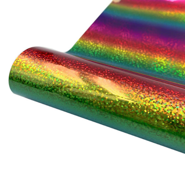 För Cricut Rainbow Gradient Print självhäftande hantverk Vinylark för väggfönster Porslin Bilar Muggar Dekal Juldekoration DIY Leopard Rainbow 12in x 10in(30x25cm)