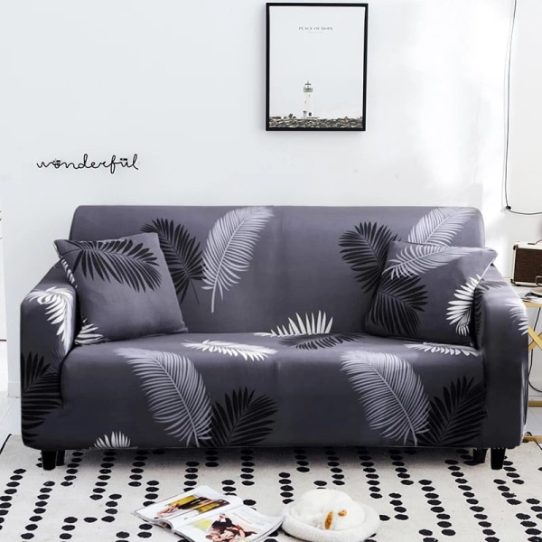 Stretch Sofföverdrag Elastiska Allomfattande Möbelskydd för Olika Form Soffa Loveseat Stol L-Form Sofföverdrag colour2 1-seater  90-140cm