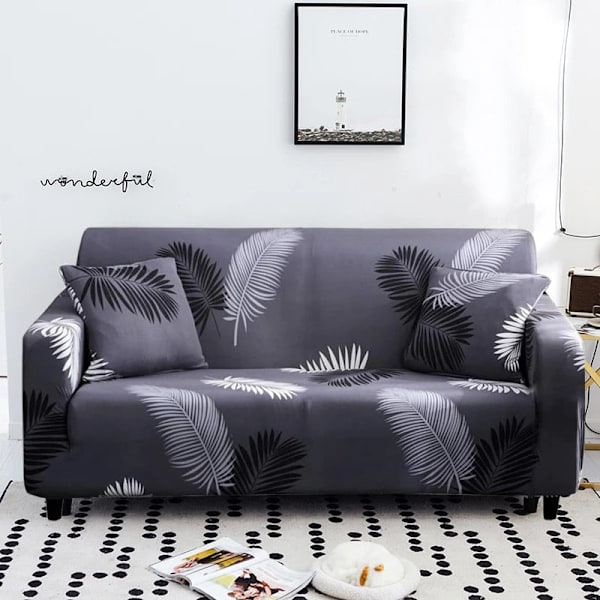 Stretch Sofföverdrag Elastiska Allomfattande Möbelskydd för Olika Form Soffa Loveseat Stol L-Form Sofföverdrag colour2 2-seater 145-185cm