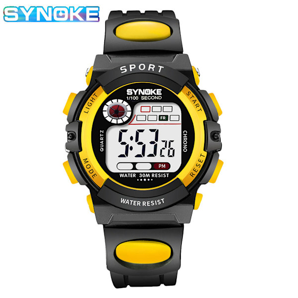 Elektronisk barnklocka Sport Vattentät Pojkar och Flickor Student Elektronisk Klocka 99269 large yellow