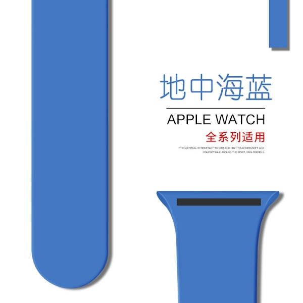 Klockarmband för Apple Watch iWatch 38/40/41/42mm Standard/S 72 Medelhavsblå