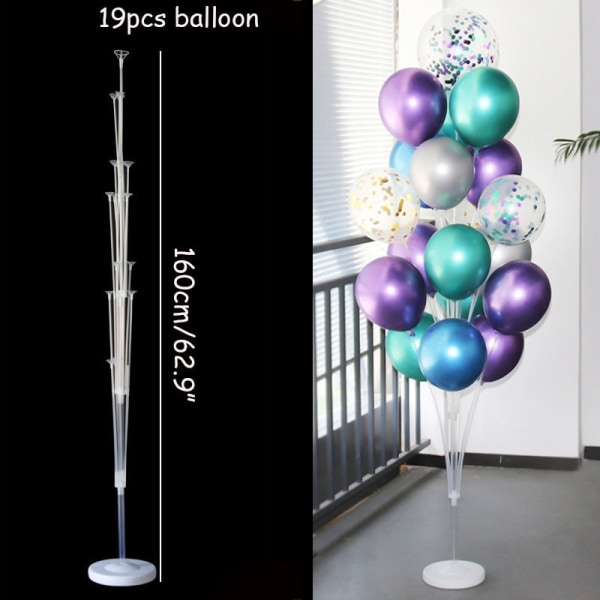 7/11/19 Putkipalloteline Ilmapalloteline Pylväs Konfettipallo Lasten Syntymäpäiväjuhlat Babyshower Häät Koristelutarvikkeet 1pc air pump