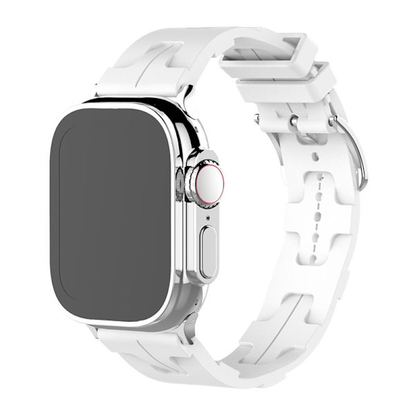 Klockarmband för Apple Watch iWatch 42/44/45/49mm öronanslutning Vit