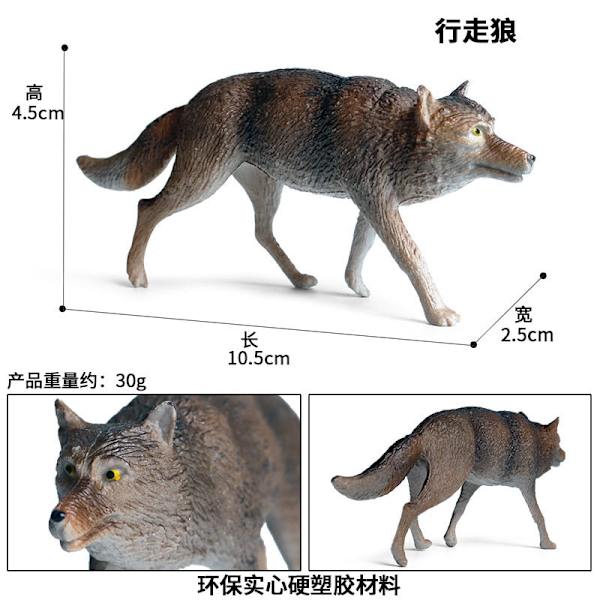 Små Simulations Ulve Actionfigurer PVC Figur Samleobjekter Vilde Dyr Figurer Figurer Børn Kognitive Legetøj Børnegave Wolf 3