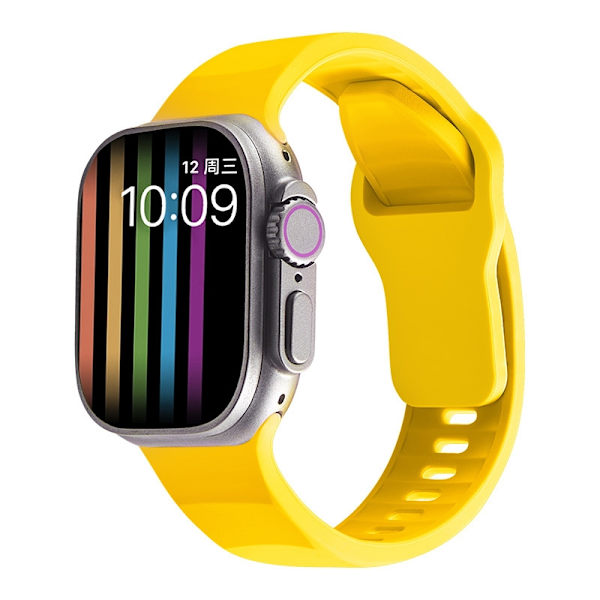 Urrem til Apple Watch iWatch 38-41 S10/42mm sort æske gul
