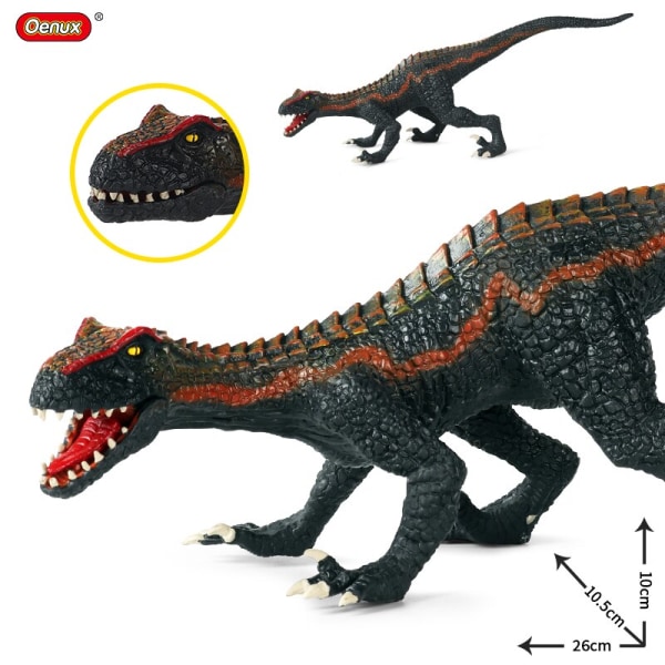 Ny Jurassic Indominus Rex Velociraptor Actionfigurer Savage Tyrannosaurus Dinosaur World Djur Modell PVC Collection Barnleksak dinosaur model4