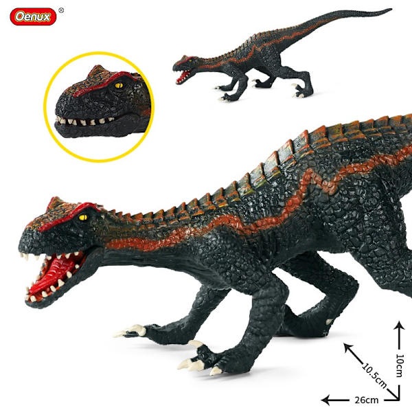 Nya Jurassic Indominus Rex Velociraptor Actionfigurer Savage Tyrannosaurus Dinosaur World Djur Modell PVC Samling Leksak för Barn dinosaur model7