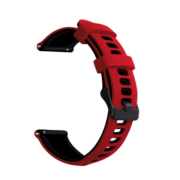 20/22mm Silikonarmband med två färger för Huawei GT2 Gaming 245 Outer lime and inner black 22mm