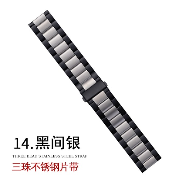 Urrem til Apple Watch iWatch til 1-9 generation SE 38-40-41mm s10: 42mm Sort og sølv