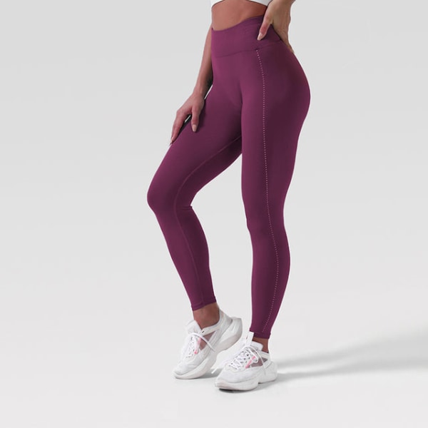 Yogabyxor Hög midja Push Up Stretch Workout Leggings för kvinnor Gray L