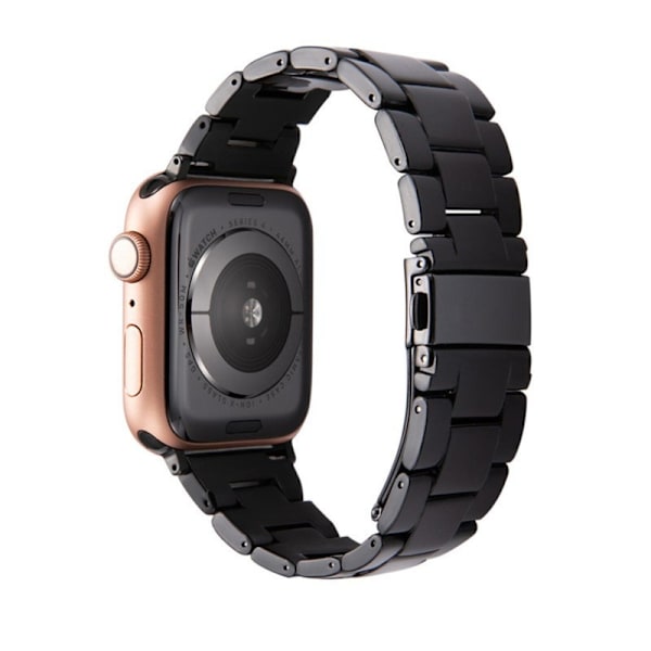 Urrem til Apple Watch iWatch 42/44/45mm. Ren sort