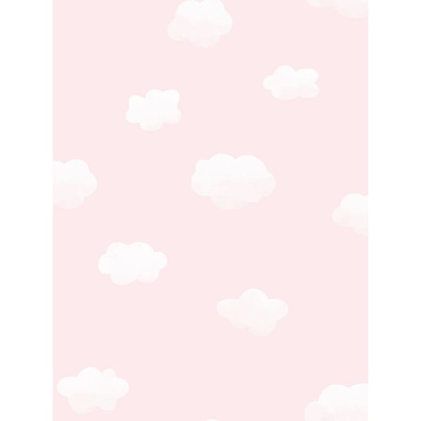 Over the Rainbow Cloudy Sky Tapet Pink Holden 90992