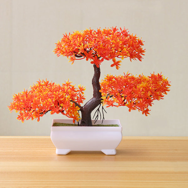 Kunstig Plante Kunstig Blomst Hjem Dekor Bonsai Tre Potteplante Falsk Blomst Potte Ornament For Hjem Rom Hage Dekorasjon e