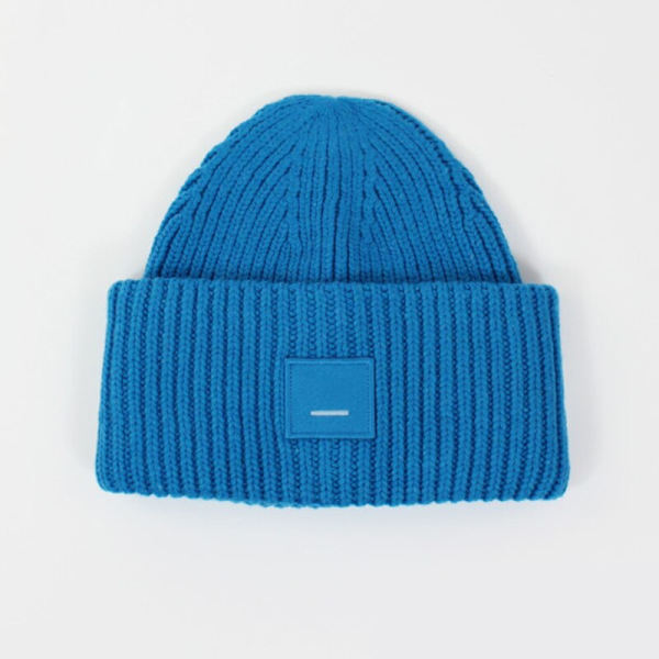Ny simpel beanie damehat vinter kold og varm uldhat Goros dame AC hat Navy