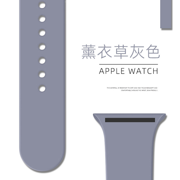 Kellon ranneke Apple Watch iWatch 38/40/41/42mm pidennetty/L 38 Laventeli Harmaa
