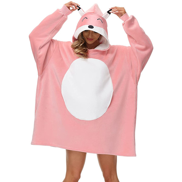 Oversized Hoodie Tæppe Gaver til Kvinder UK Voksne Mænd Børn Piger Bærbar Komfortabel Fleece Hoodie Kåbe Som Fødselsdagsgaver til Mødre Venner Leopard-adults