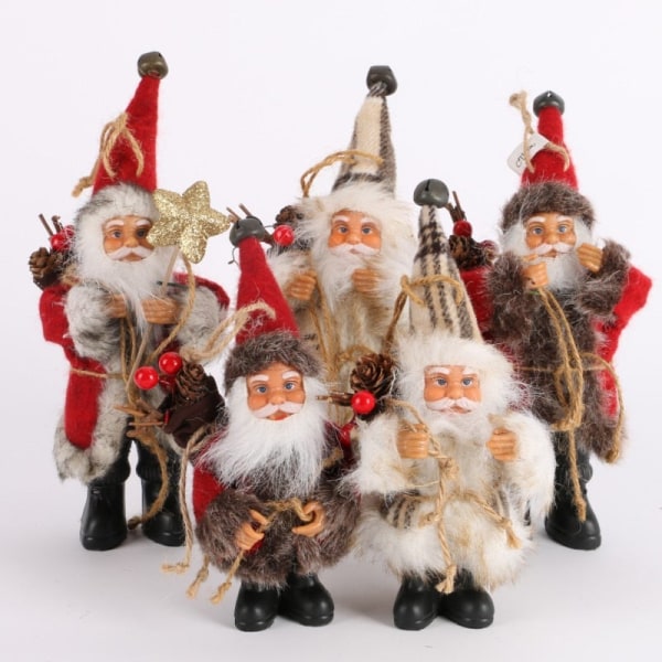 Julgransprydnader Jultomten Doll Leksaksdekoration Utsökt för hem Xmas Gott nytt år Present till jul R S