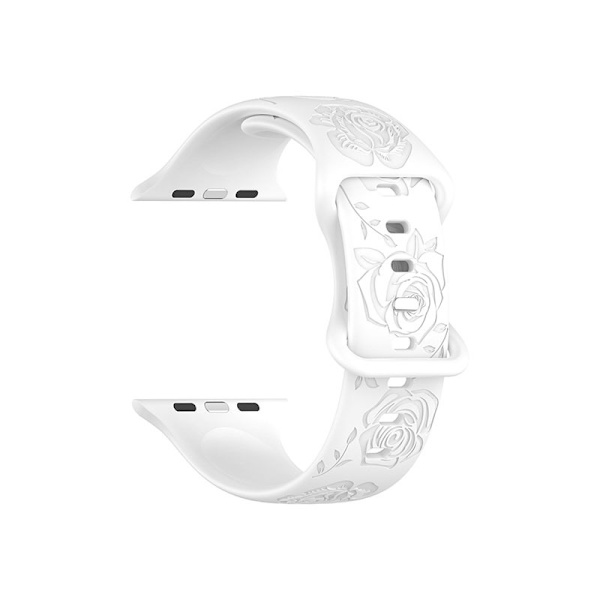 Klockarmband för Apple Watch iWatch 38/40/41/10:e generationen 42mm vit