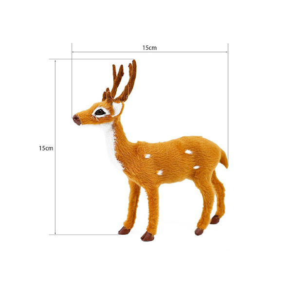 15/20/25/30cm Ren Julhjort Jul Älg Plysch Simulering Juldekorationer För Hem God Jul Nyår Ornament as picture2