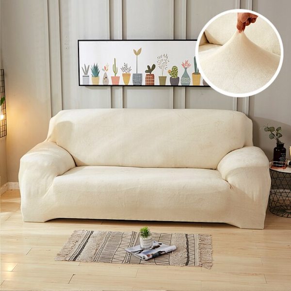 Muhkea paksu sohvanpäällinen olohuoneeseen, säädettävä elastinen kulmasohvan päällinen, osioitu liukuestepäällinen, sisustus, sohvan lepotuolin päällinen Color 3 1-seater(90-140 cm)