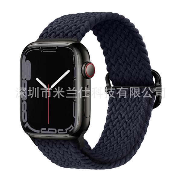 Kellon ranneke Apple Watch iWatch 42/44/45/46/49mm 51 Midnight -kelloon