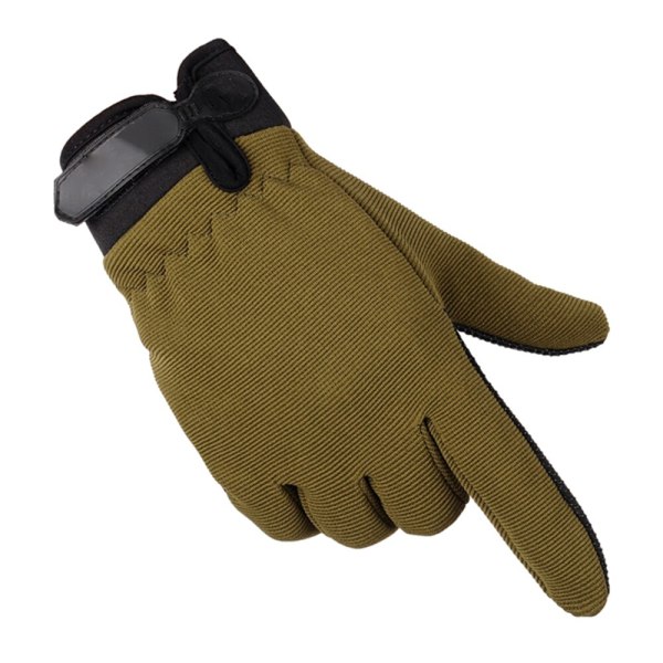 Sommer Herre Taktiske Handsker Letvægts Åndbare Ridehandsker Cykel Skridsikre Fuld Finger Halv Finger Handsker Fiskeri half-army-green L