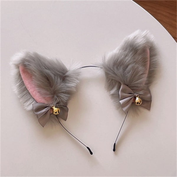 Vackra Maskerad Halloween Kattöron Huvudbonad Cosplay Katt Öra Anime Party Kostym Klocka Huvudbonad Håraccessoarer style6