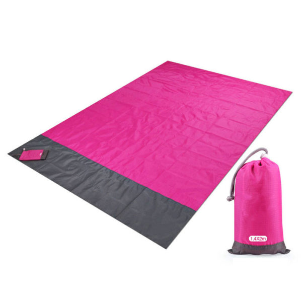 200x210cm Taskukokoinen vedenpitävä piknik-ranta-alusta hiekkaa hylkivä peitto retkeilyyn ulkona piknikille teltta taitettava suojus vuodevaatteet ArmyGreen 200x140cm
